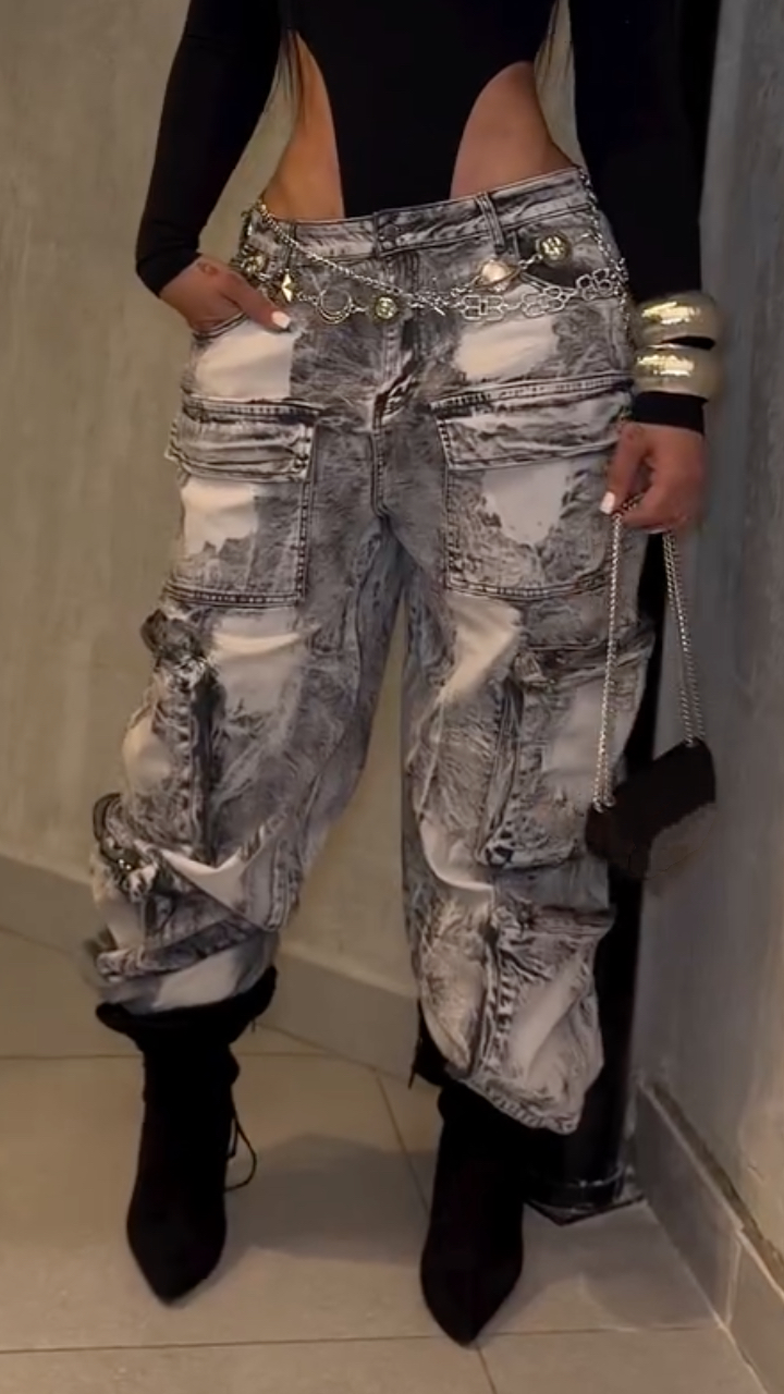 Women's Multi-pocket Camouflage Cargo Pants