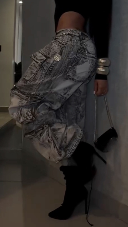 Women's Multi-pocket Camouflage Cargo Pants