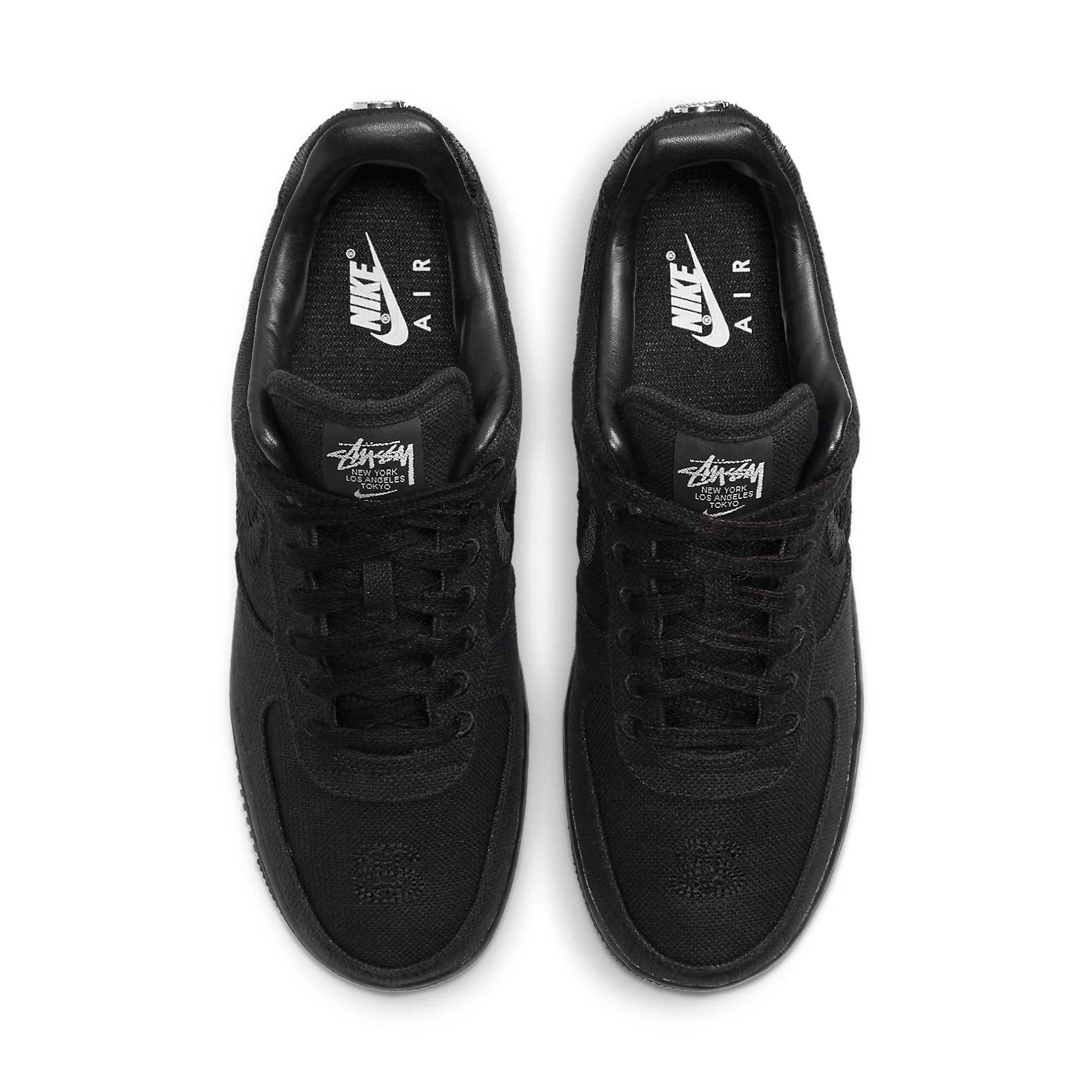 nitthhke Stussy x Air fortthhce 1 Low 'Triple Black'