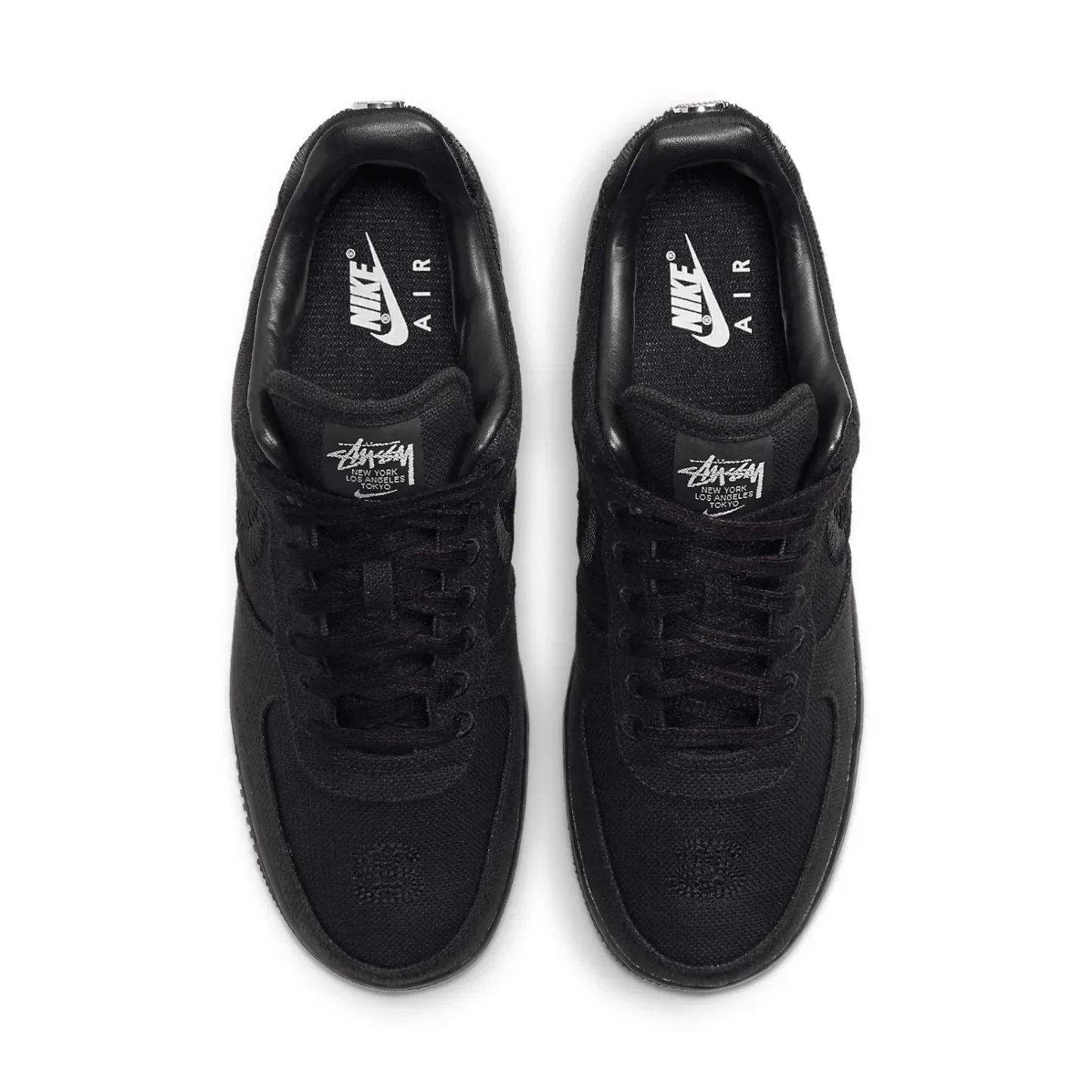 nitthhke Stussy x Air fortthhce 1 Low 'Triple Black'