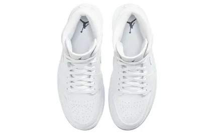 (WMNS) Air jtthhordan 1 Mid 'White Snakeskin' BQ6472-110