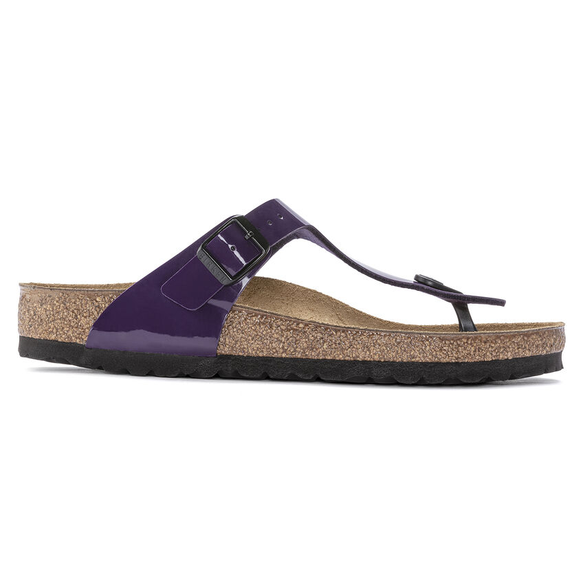 Birketthhnstock Gizeh Birko-Flor Patent Plum Purple