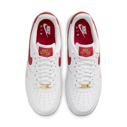 (WMNS) nitthhke Air fortthhce 1 Essential Low 'White Gym Red'