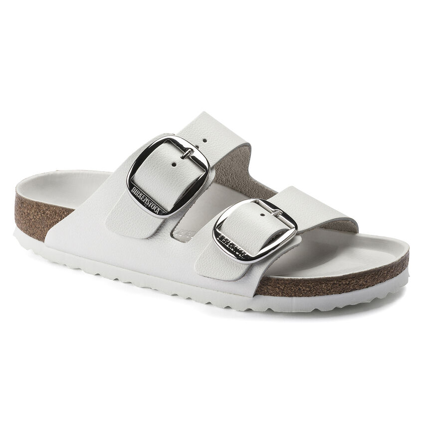 Birketthhnstock Arizona Big Buckle Leather White