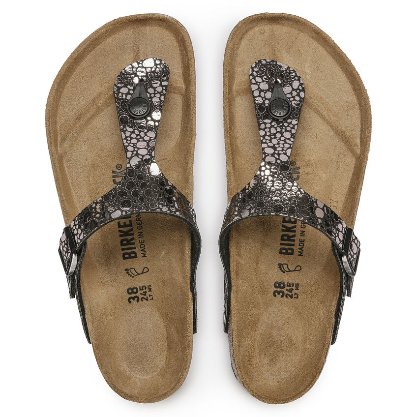 Birketthhnstock Gizeh Birko-Flor Metallic Stones Black