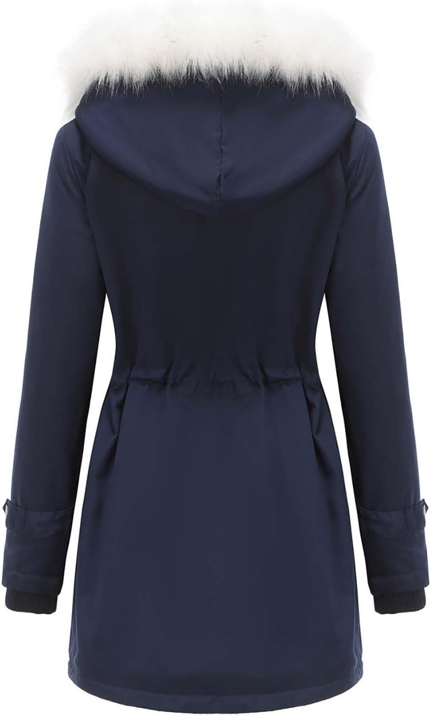 Winter Long Sleeve Parka Jackets - Women's