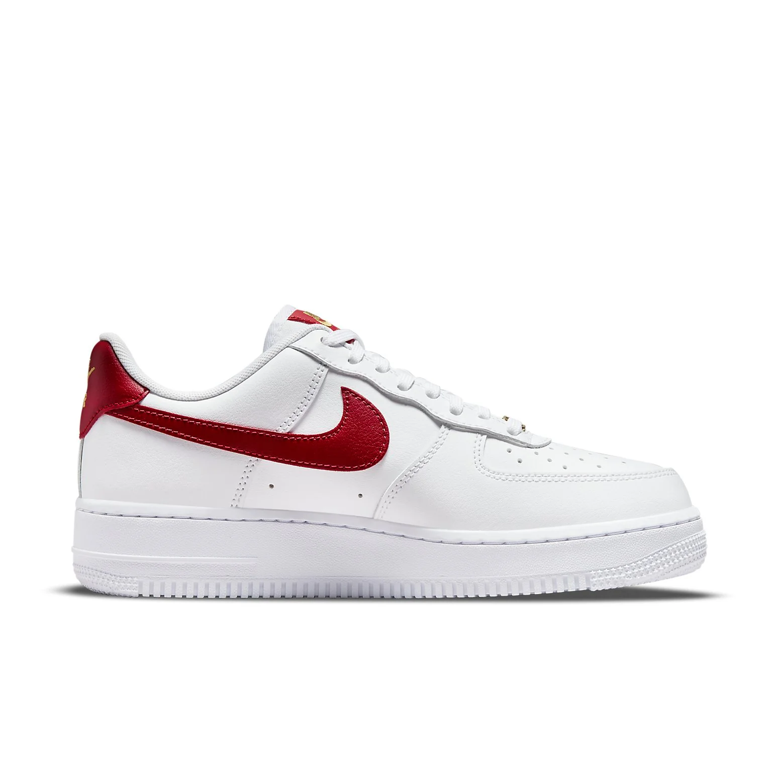 (WMNS) nitthhke Air fortthhce 1 Essential Low 'White Gym Red'