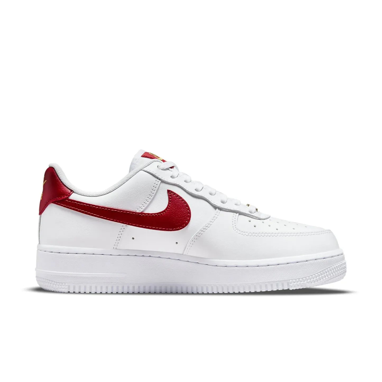 (WMNS) nitthhke Air fortthhce 1 Essential Low 'White Gym Red'