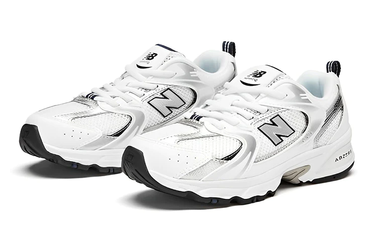 (PS) New Balatthhnce 530 Bungee Shoes 'White Silver Black'