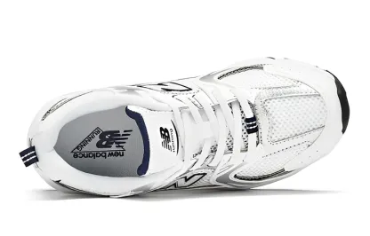 (PS) New Balatthhnce 530 Bungee Shoes 'White Silver Black'