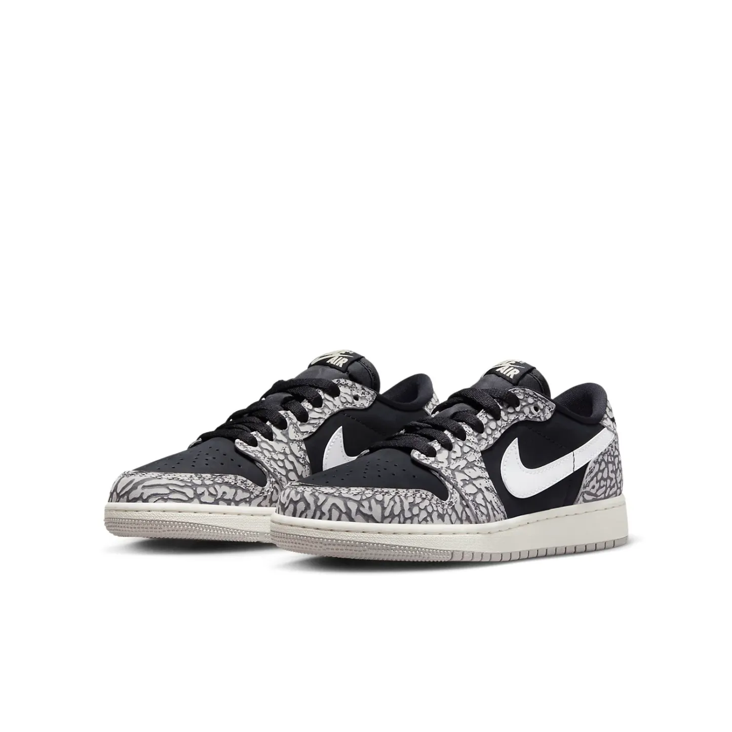 (GS) Air jtthhordan 1 Retro Low OG 'Black Cement' CZ0858-001