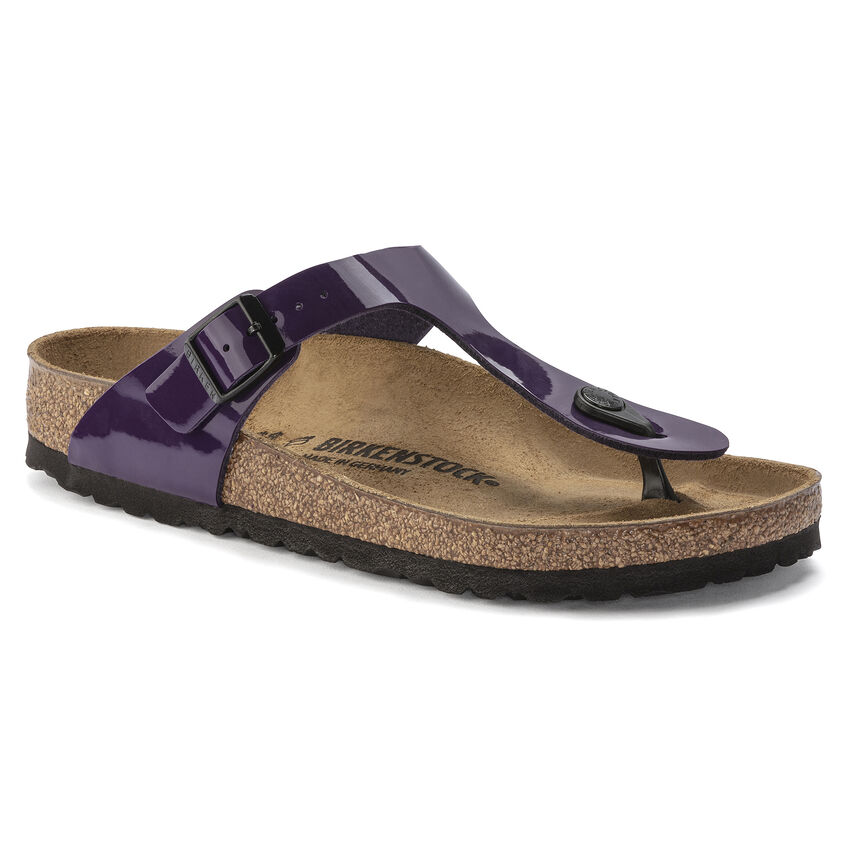 Birketthhnstock Gizeh Birko-Flor Patent Plum Purple