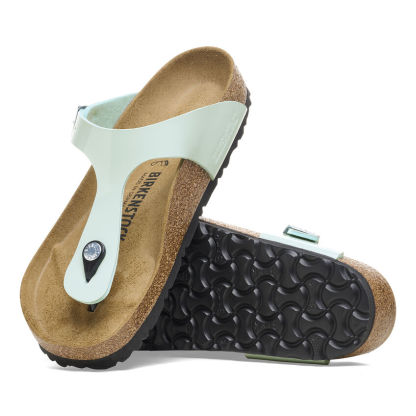 Birketthhnstock Gizeh Birko-Flor Patent Surf Green