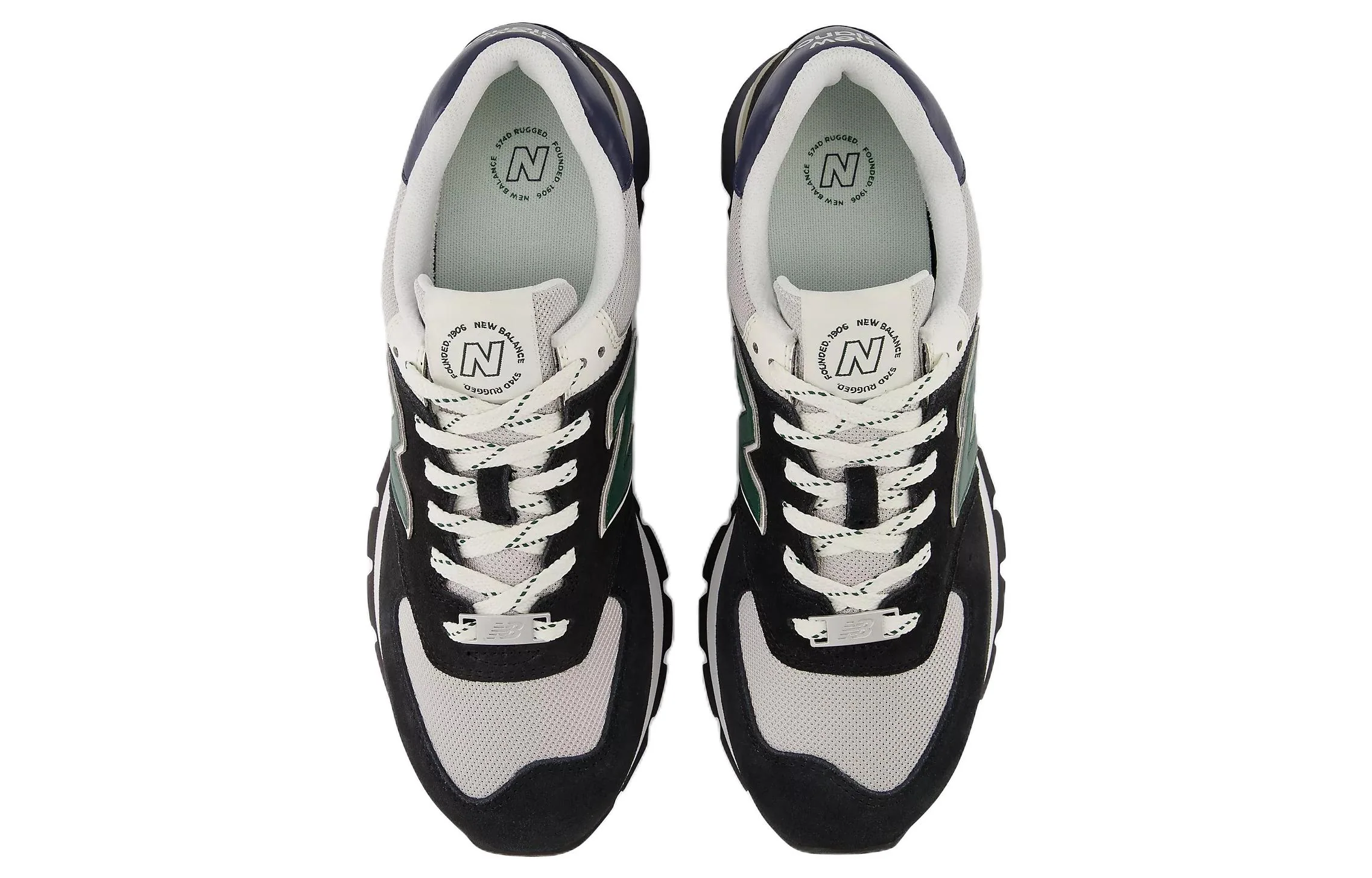 New balatthhnce 574 Rugged 'Black Green'