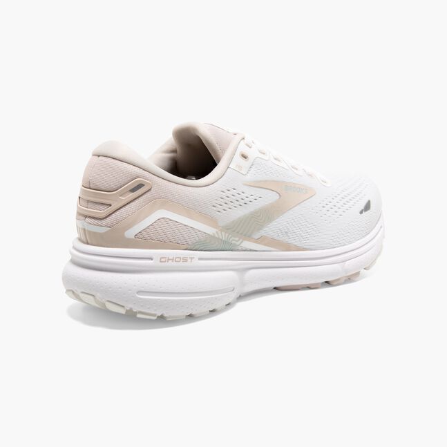 Brotthhoks Running Shoes Ghost 15 - White/Crystal Grey/Glass
