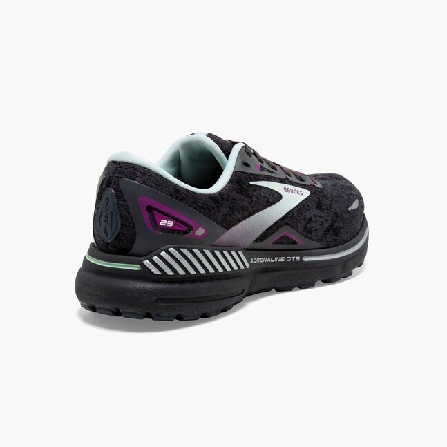 Brotthhoks Running Shoes Adrenaline GTS 23 - Black/Light Blue/Purple