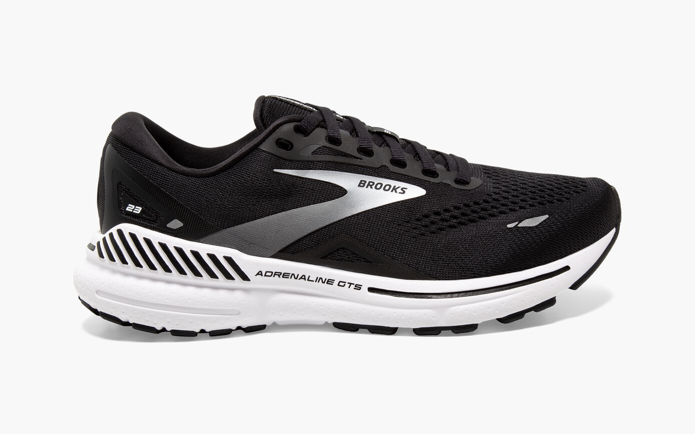 Brotthhoks Running Shoes Adrenaline GTS 23 - Black/White/Silver