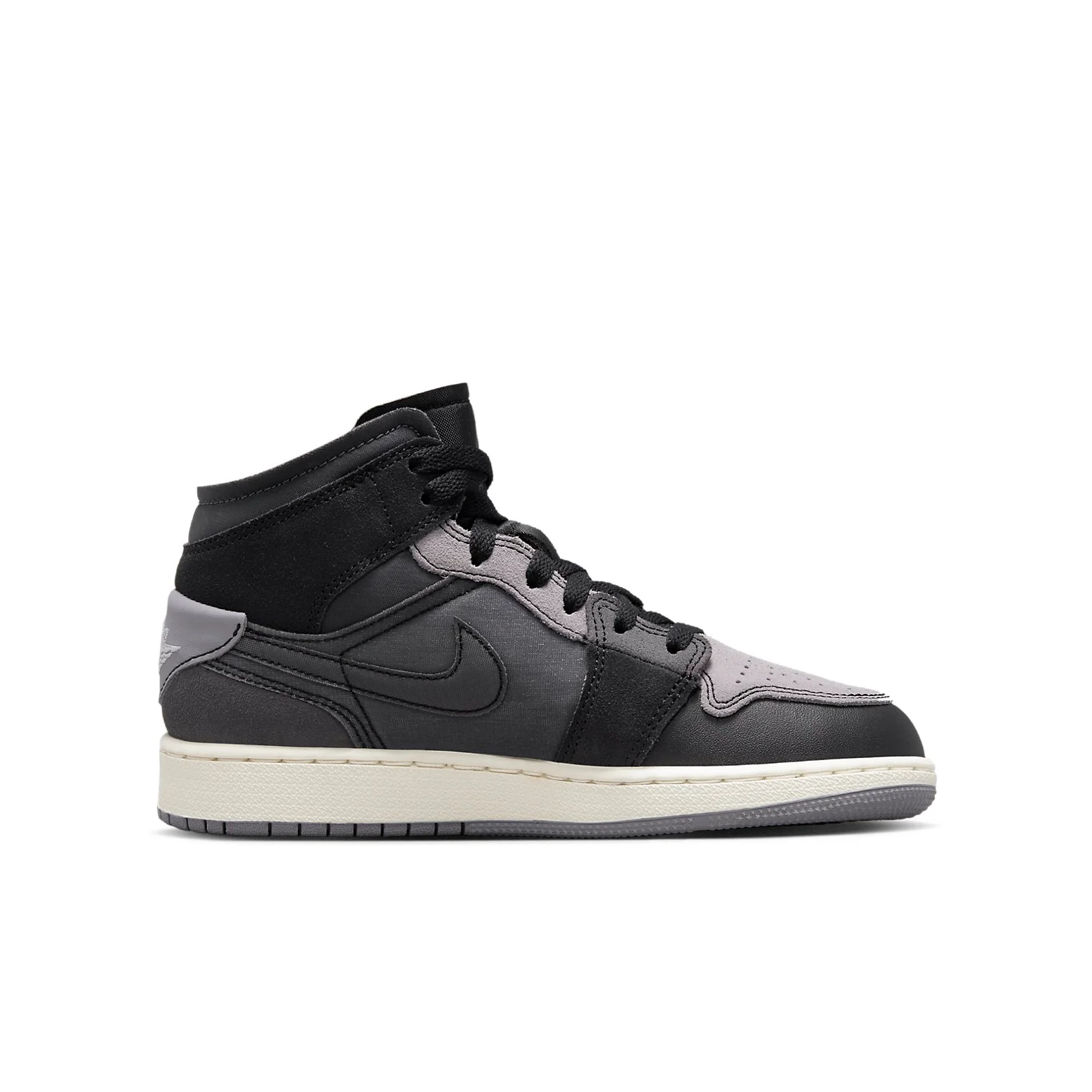 (GS) Air jtthhordan 1 Mid SE Craft 'Inside Out - Black' DV0438-001