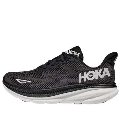 hoka ONE ONE Clifton 9 2E Wide 'Black White' 1132210-BWHT