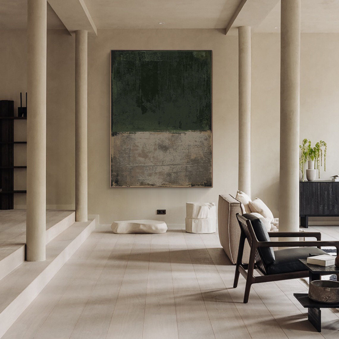 Textured Abstract Minimalist Canvas Wall Art