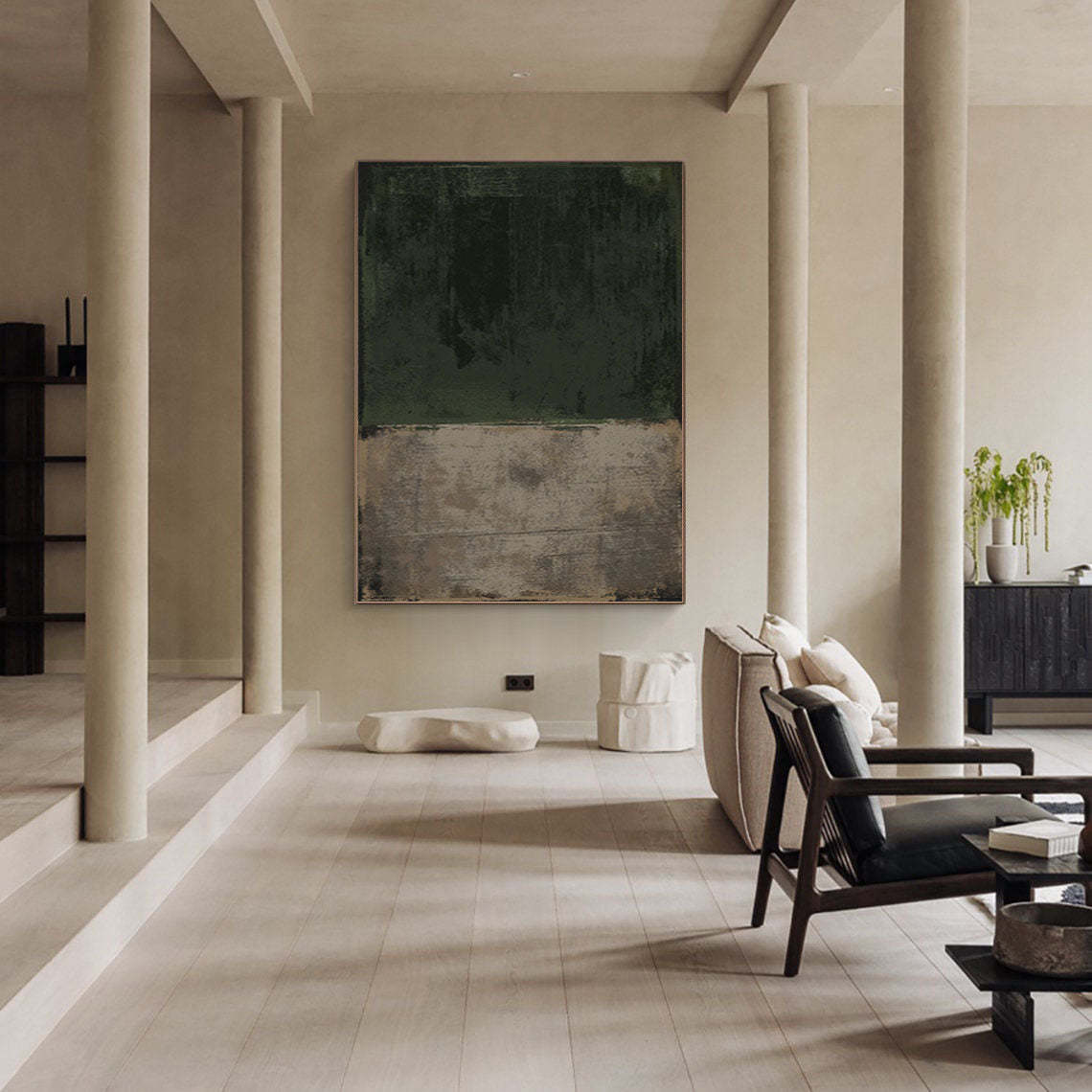 Textured Abstract Minimalist Canvas Wall Art