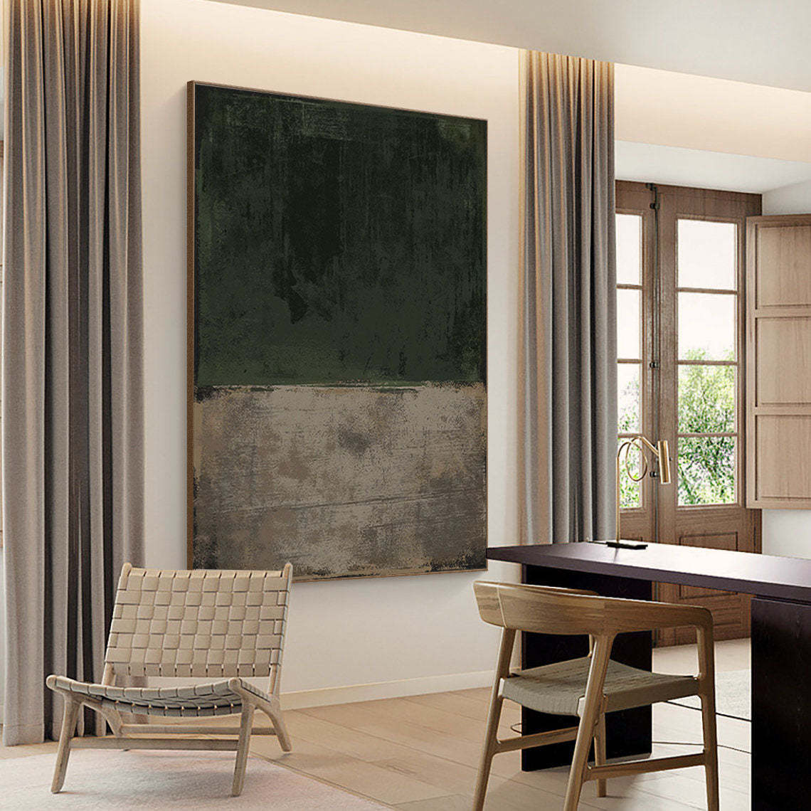 Textured Abstract Minimalist Canvas Wall Art