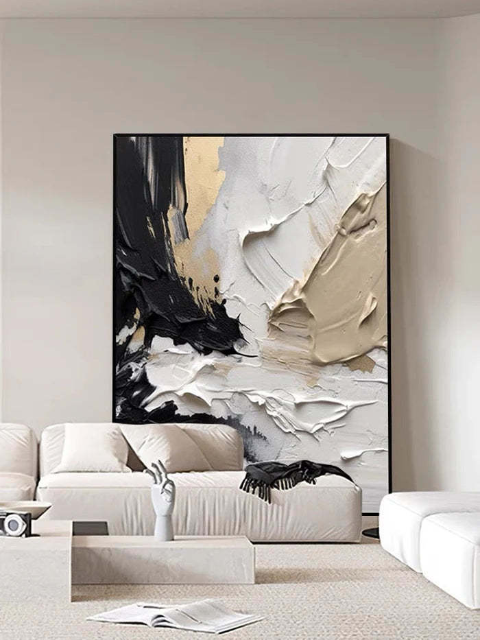 Modern Abstract Thick Texture Oil Painting Wall Art