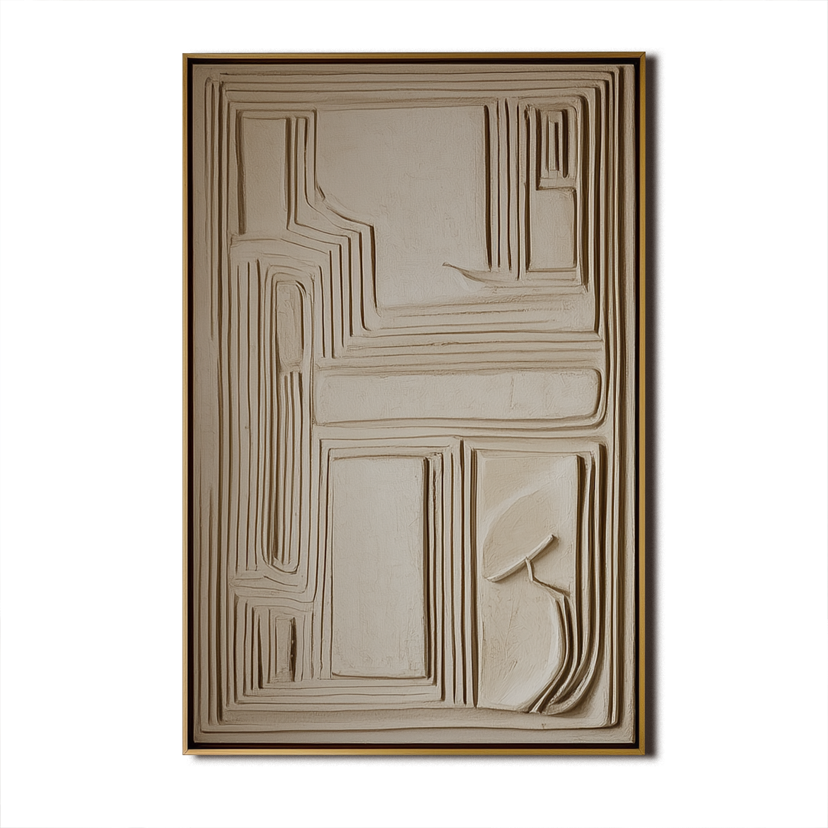 Classical Abstraction Linear Depth Abstract Wall Art