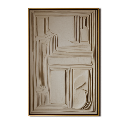 Classical Abstraction Linear Depth Abstract Wall Art