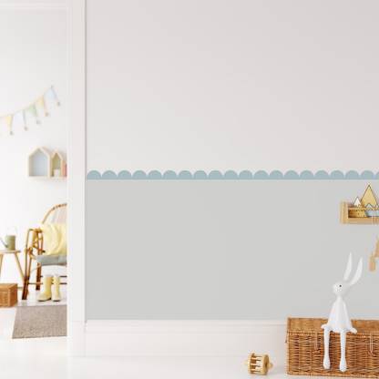 Classic Scallop Edge Wall Stickers, Removable Wall Decoration Strip