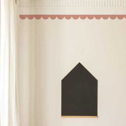 Classic Scallop Edge Wall Stickers, Removable Wall Decoration Strip