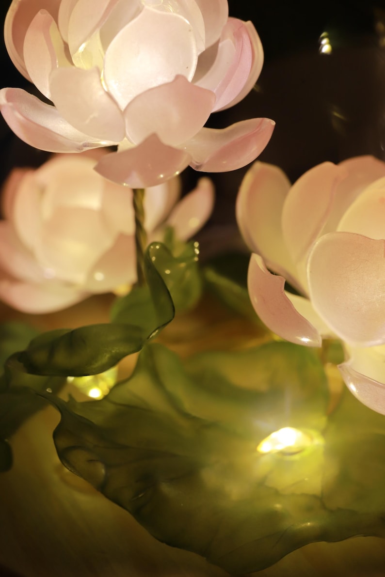 Mini Lotus Flower Pond Lamp – Ambient Night Light Decorative Lamps