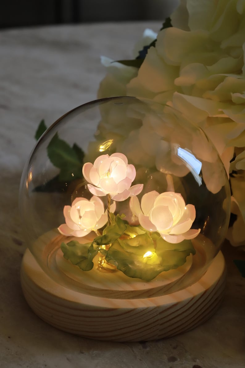 Mini Lotus Flower Pond Lamp – Ambient Night Light Decorative Lamps