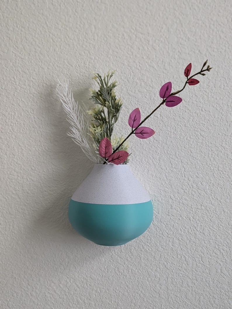 Minimalist Wall Vase for Dried or Faux Flower Decor