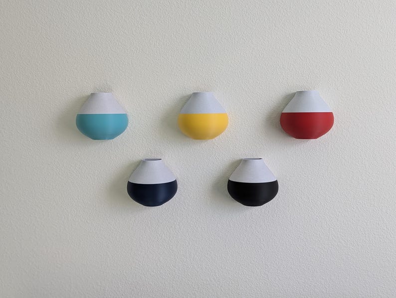 Minimalist Wall Vase for Dried or Faux Flower Decor