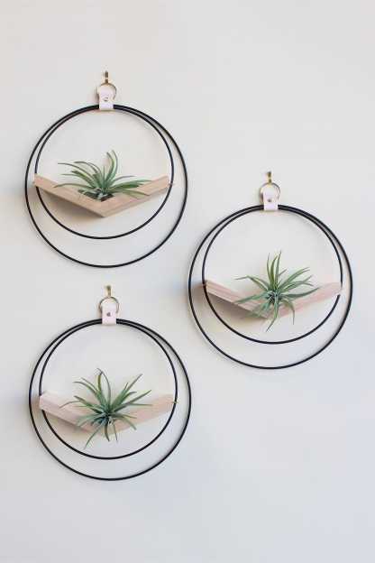 Large Hanging Planter Set (3) - Modern Wall Decor, Home Decor, Wall Mounted Plant Holder, Wall Mounted Planter, Hanging Planter