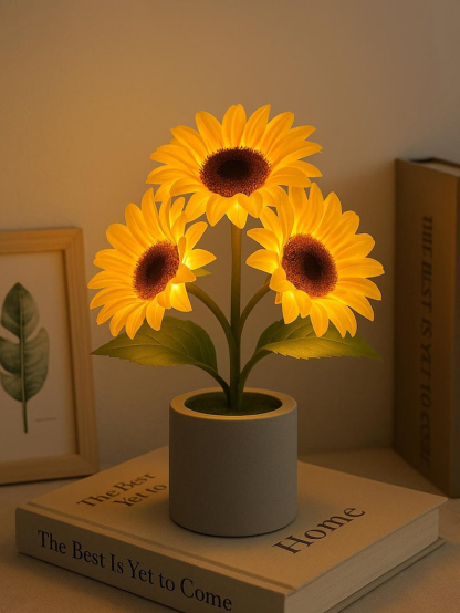 Sunflower Light Bloom – LED Floral Night Lamp for Cozy Home Decor, Warm Ambient Glow, Nature-Inspired Elegance, Unique Gift Idea