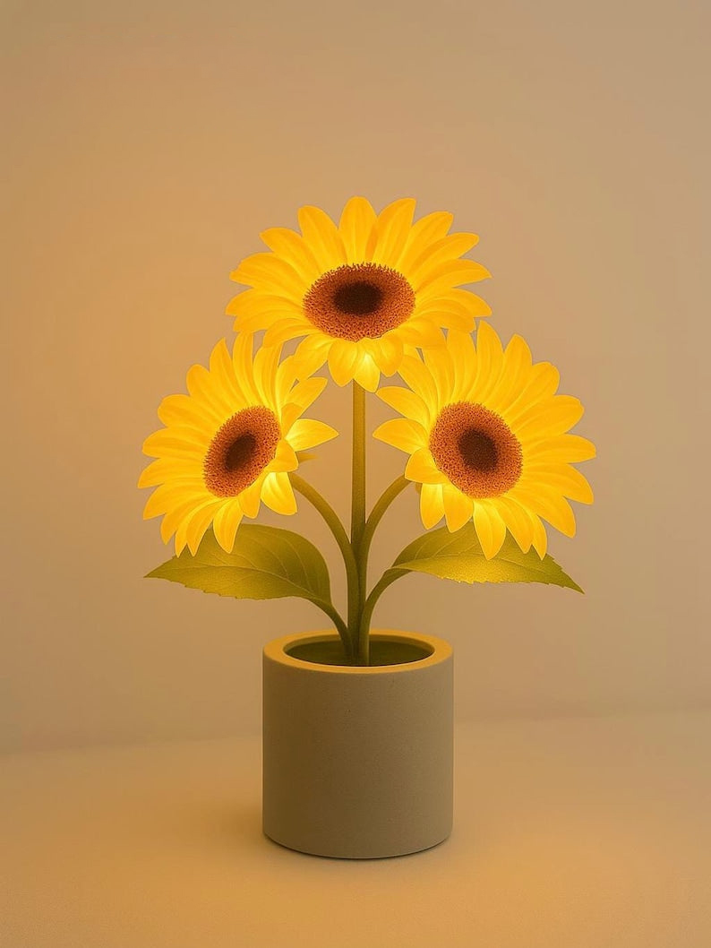 Sunflower Light Bloom – LED Floral Night Lamp for Cozy Home Decor, Warm Ambient Glow, Nature-Inspired Elegance, Unique Gift Idea