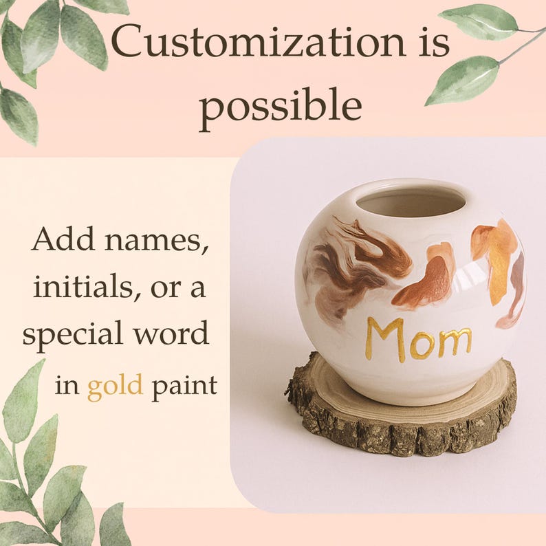 Wall Mount Planter Beige Vase Ceramic Wall Planter Handmade Beige Hanging Vase for Short Flowers Unique Wall Mountable Ceramic Decorative