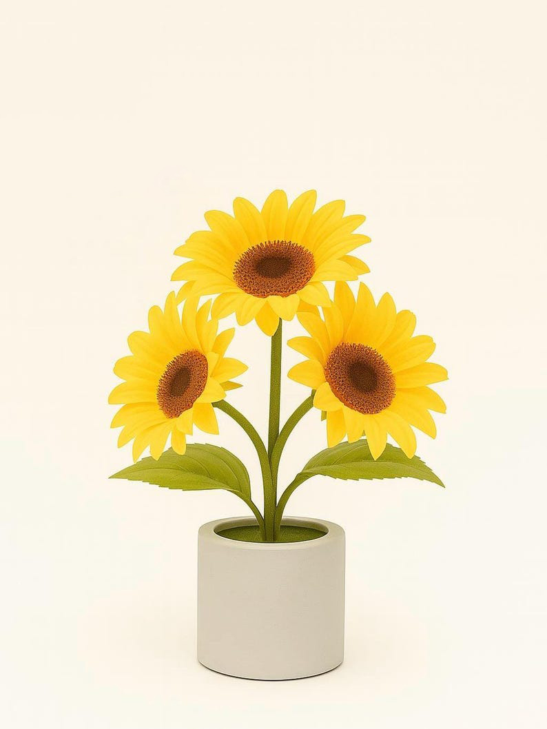 Sunflower Light Bloom – LED Floral Night Lamp for Cozy Home Decor, Warm Ambient Glow, Nature-Inspired Elegance, Unique Gift Idea