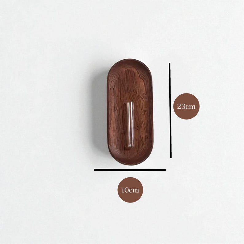 Rustic Wall Mounted Wooden Vase Hanging Planter