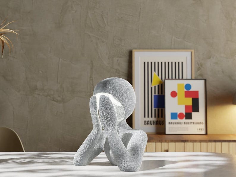 Silent Glow Lamp – 3D Printed Abstract LED Decorative Lamps Sculpture