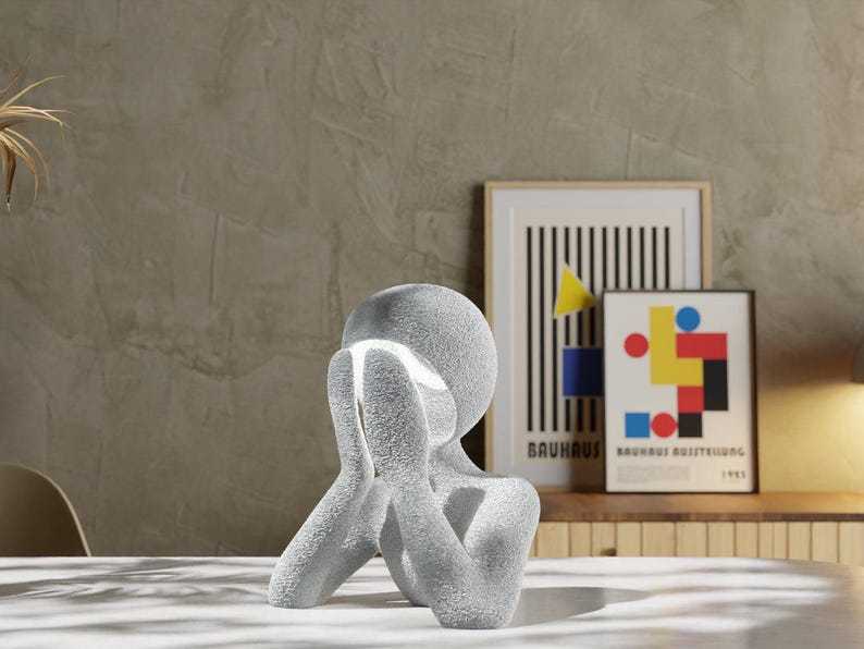 Silent Glow Lamp – 3D Printed Abstract LED Decorative Lamps Sculpture