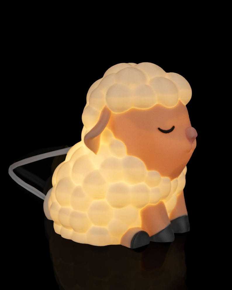Cozy Sheep Table Lamp – Night Light, Gamer Desk Decorative Lamps