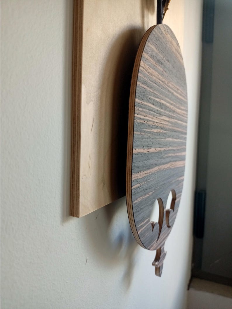 Modern Farmhouse Wall Decor, Vertical Hanging Wandvase Ebony Wood Bud Vase Wall Art, New Home Homeowner Gift, Wooden Cozy Rustic Decorations