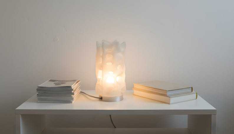 3D-Printed Table Lamp: Coral Inspired Biomorphic Light, Modern Parametric Design