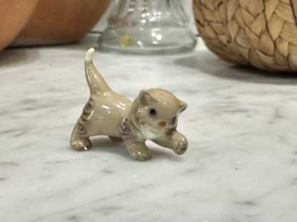 Miniature Cat and Kitten Figurines  Ceramic Animals