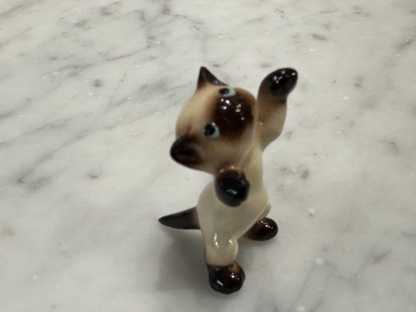 Miniature Cat and Kitten Figurines  Ceramic Animals