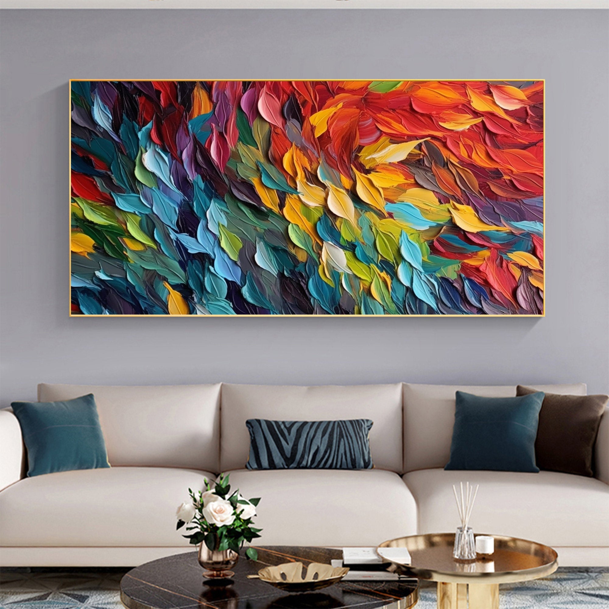Whispers of Light Vibrant Colors Abstract 3D Wall Art