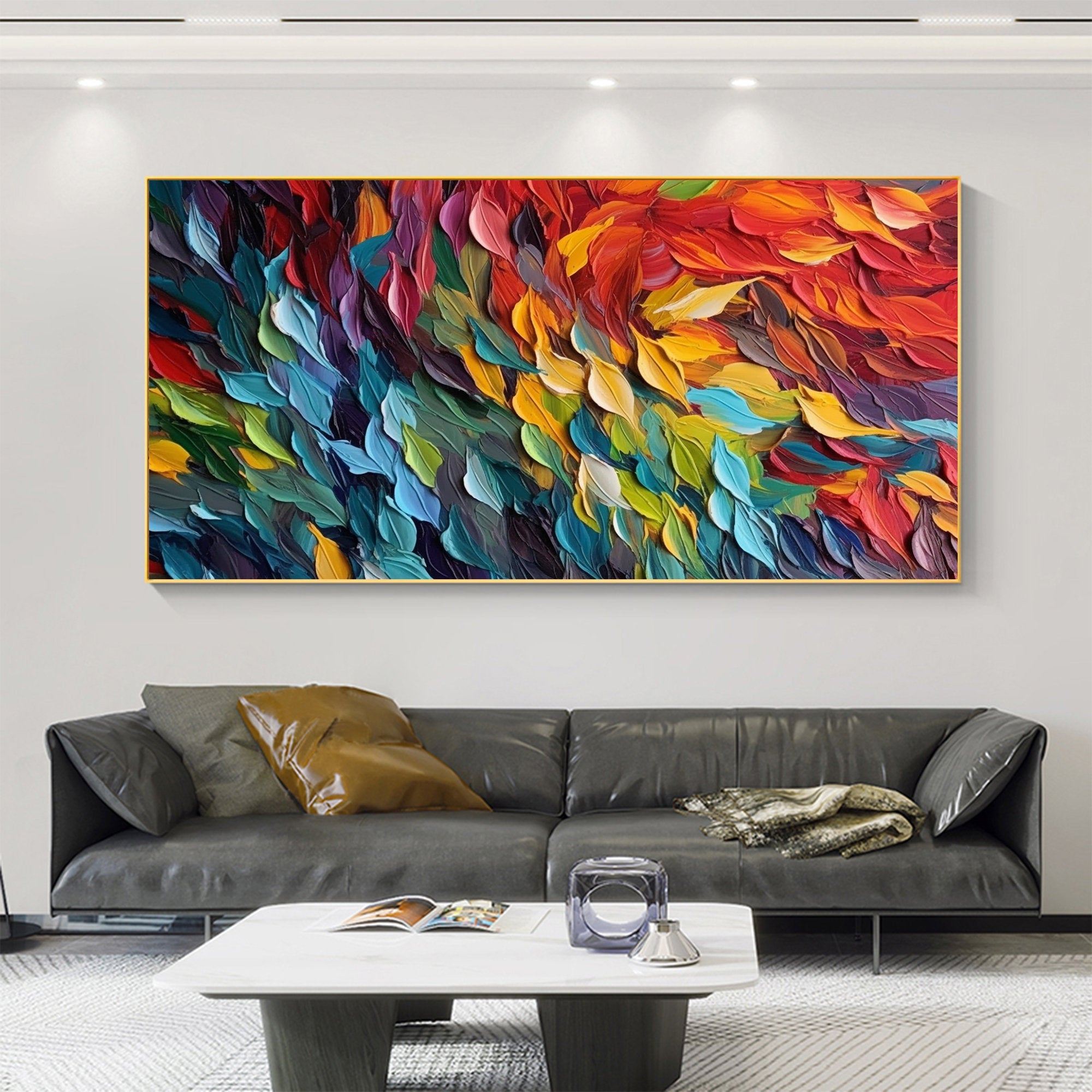 Whispers of Light Vibrant Colors Abstract 3D Wall Art